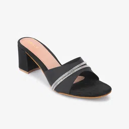 Gibelle Embellished Open Toe Block Heels image 3