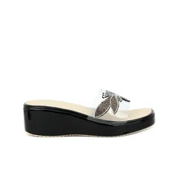 Action Embellished Open Toe Wedge Heels image 4
