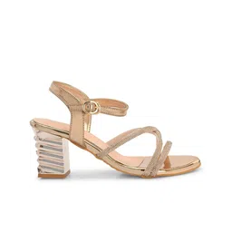 CLOG LONDON Embellished Open Toe Block Heels image 3