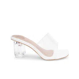 SHUZ TOUCH Open Back Block Heels image 4