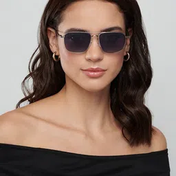 Vincent Chase Unisex Blue Lens Square Sunglasses with Polarised and UV Protected Lens image 4