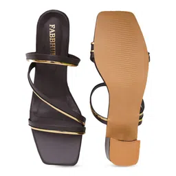 FABBHUE Cross Strap Block Heels image 3