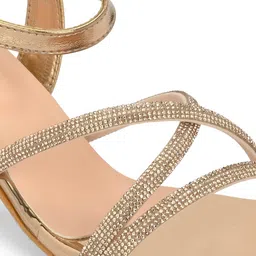 CLOG LONDON Embellished Open Toe Block Heels image 5