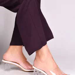 SHUZ TOUCH Open Back Block Heels-52
