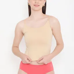Feelings Slim Fit Shoulder Straps Pure Cotton Camisoles-image-97