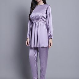 JAINISH Women Embroidered A-line Tunic & Trouser With Belt-image-26