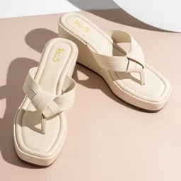 Inc 5 Textured Open Toe Wedge Heels-0