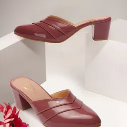 Bella Toes Block Heels Mules-54