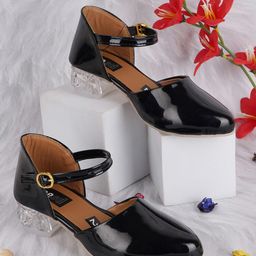BAESD Girls Block Pumps with Bows-picture-51