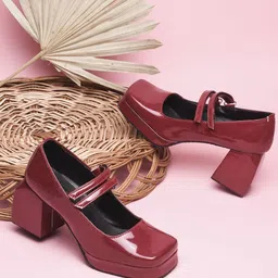Try Me Women Party Block Heel Pumps-image-56