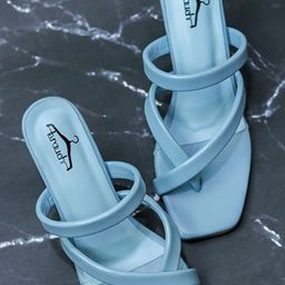 Brauch Blue Sandals 3 Inch Heels-20