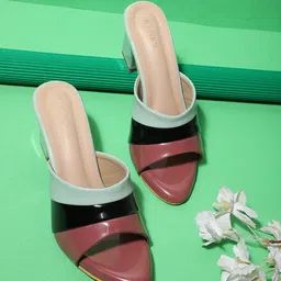 ICONICS Open Toe Block Heels-1