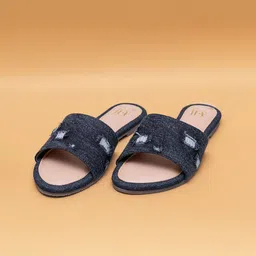 Fancy Nancy Women Textured Open Toe Flats-26