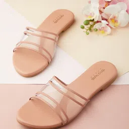 Tokyo Talkies Women Nude-Coloured Open Toe Flats-image-98