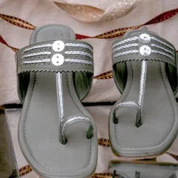 NR By Nidhi Rathi Braided Detail Leather One Toe Flats-36