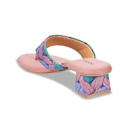 Mochi Printed T-Strap Block Heels image 5