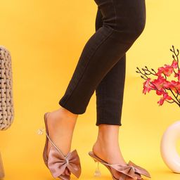 Maysun Embellished Block Heels With Bows image 2