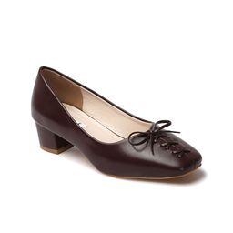 ELLE Block Pumps With Bows image 4