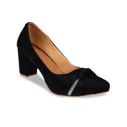Try Me Pointed Toe Block Heeled Pumps image 4