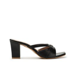 ICONICS Embellished Open Toe Block Heels image 5