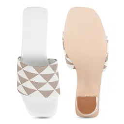 Try Me Printed Ethnic Block Mules with Bows image 5