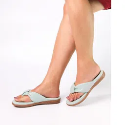Monrow Knotted T-Strap Flats-image-79