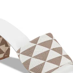 Try Me Printed Ethnic Block Mules with Bows image 4
