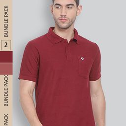 LUX NITRO Pack Of 2 Polo Collar Anti Odour Technology T-Shirt-image-97