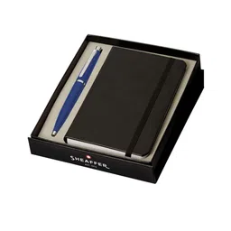 Sheaffer Blue & Black With Chrome Trim VFM Ballpoint Pen & Notebook-image-31