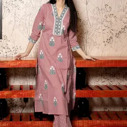 GoSriKi Women Ethnic Motifs Printed Regular Kurta with Palazzos & With Dupatta-picture-8