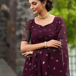 Warthy Ent Embroidered Thread Work Semi-Stitched Lehenga & Unstitched Blouse With Dupatta image 4