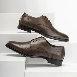 Red Tape Men Textured Formal Derbys-image-10