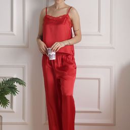 Slumber Jill Crimson Envy Shoulder Straps Cami With Pyjama-picture-16