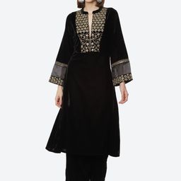 Rangriti Women Floral Embroidered Empire Kurta with Palazzos-picture-53
