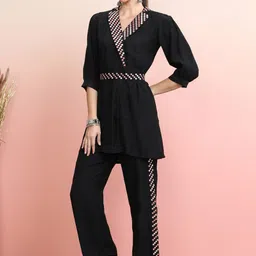 Indo Era Embroidered Top and Trousers Co-Ords-image-124