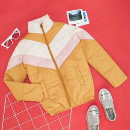 YU by Pantaloons Girls Colourblocked Puffer Jacket-image-89