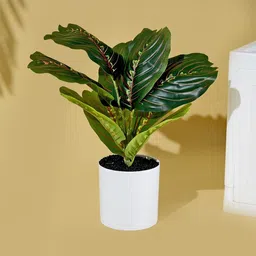 Kuber Industries Green 1 Pieces Artificial Flower With Pot-35