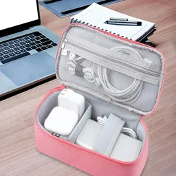 Kuber Industries Pink Regular Handbag Organiser-43