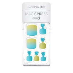 Dashing Diva MAGICPRESS Blue Mojito Nails-35