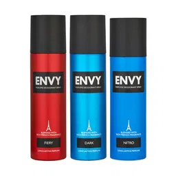 Envy Men Set of 3 No Gas Deodorant Spray 120ml each - Dark + Fiery + Nitro-13