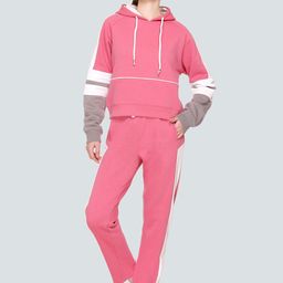 BAESD Striped Hooded Fleece Tracksuit-image-4