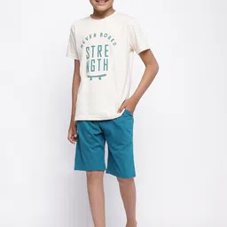 Lil Tomatoes Boys Typography Printed Night Suit-image-83