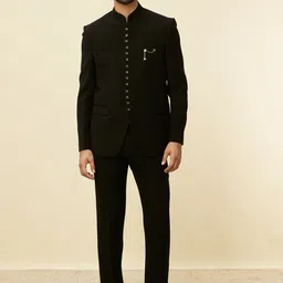Manyavar Men Single-Breasted Suit-image-74