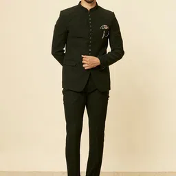 Manyavar Bandhgala Tailored-Fit Two Piece Suit-picture-19