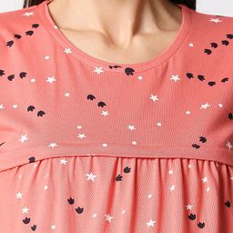 AV2 Peach-Coloured Print Top image 2