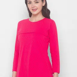 AV2 Polka Dots Printed Cotton Maternity Top image 4