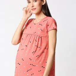 AV2 Peach-Coloured Print Top image 4