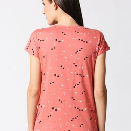 AV2 Peach-Coloured Print Top image 3