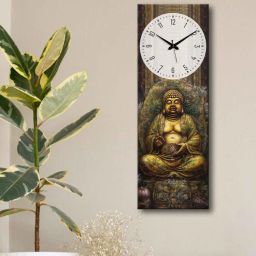 olive tree Multicolour Rectangle 24 Inches Wooden Wall Clock-picture-12