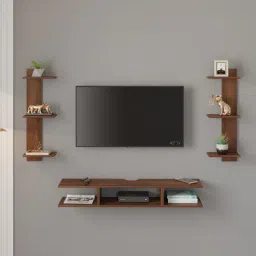 bluewud Estoye TV units In Brown Maple Colour-picture-4